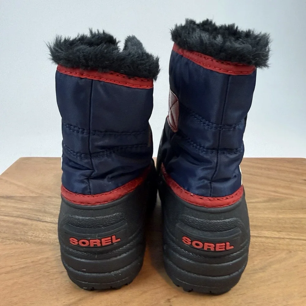 New Little Kids‎ Sorel Snow Commander Fur Lined Winter Boots Size 9 C